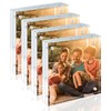 Egofine 4x4 Acrylic Frames 4 Pack, 20mm Thicker Frameless Clear