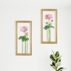 XORT 3D Metal Floral Wall Art (Set of 2), Lightweight,
