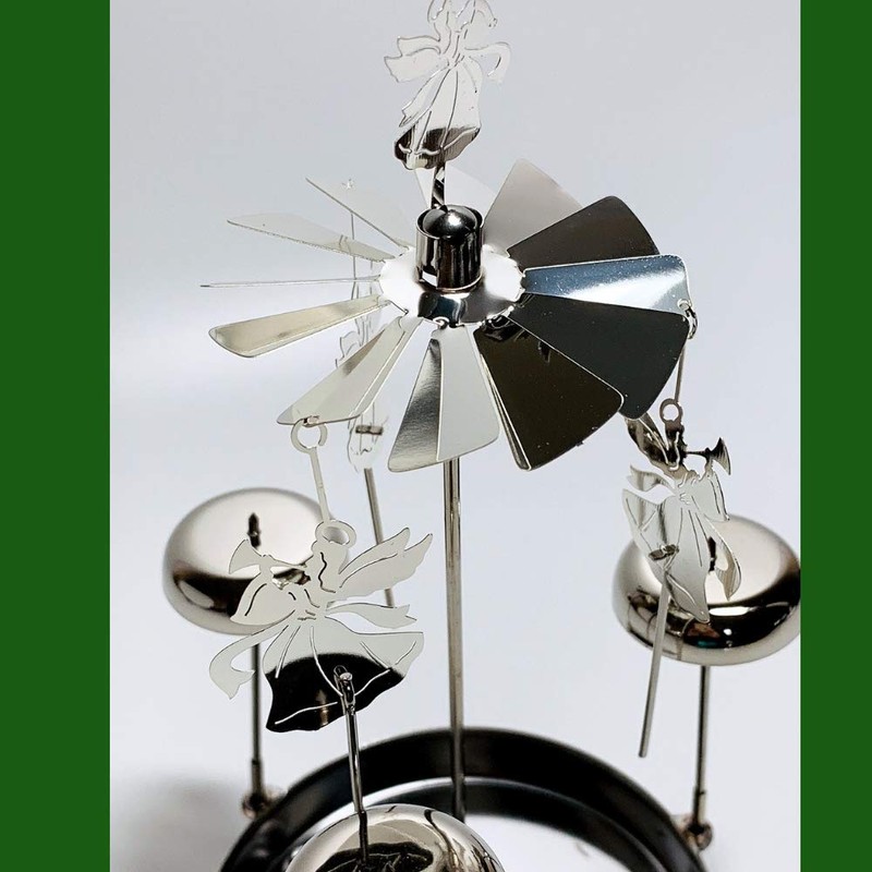 Spinning Angels Tealight Candle Spinner with Bell Chimes - Swedish