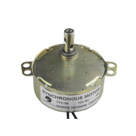 TYC-50 Synchronous Gear Motor 12V AC 10-12RPM CW/CCW 4W Turntable Small Electric Motor