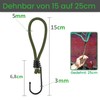 CargoVA® – 20 Bungees with Hooks and Practical Bag –