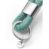 Key pendant with silver metal in maritime design made of