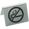 Stalwart U044 Stainless Steel Table Sign, No Smoking