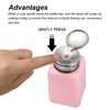 MECCANIXITY Solvent Alcohol Dispenser 250ml/8.5oz Pink Push Down Liquid Dispenser