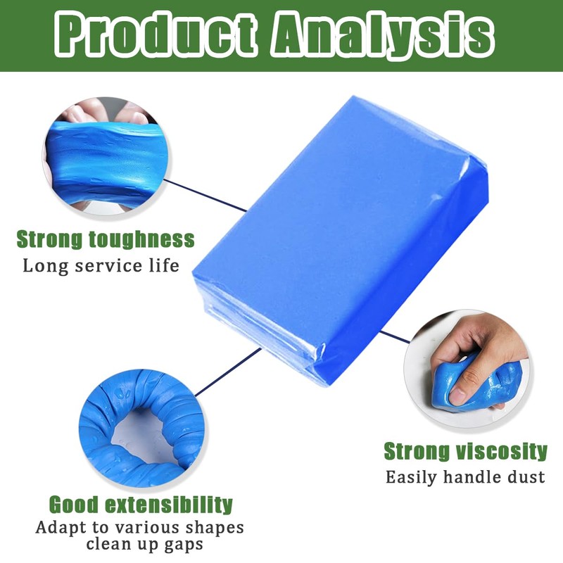 Ruibapa 2 PCS Blue Car Clay Bar 100 g Auto