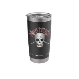 Mortician Skull with Trocar Crossbones for Embalmers Stainless Steel Insulated Tumbler
