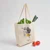 Cesped Printed Jute Bag - Fabric Bag - Cotton Bag