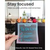 200pcs Glitter Sticky Notes, Transparent Sticky Notes with Pink Blue