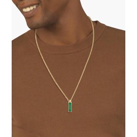 Lacoste Men's FENCE Collection Pendant Necklace in Yellow Gold - 2040325