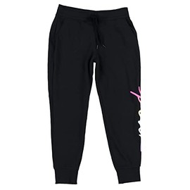 Victoria's Secret Pink Sweatpants Skinny Jogger (Black/Multicolor Logo, M)