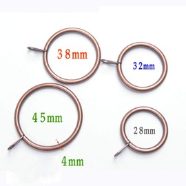 TopHomer Curtain Rings Curtain Metal Curtain Hanging Rings Pack of 20