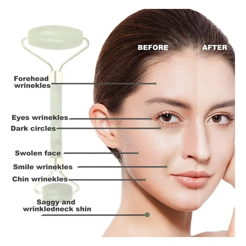 Jade Rodillo Facial Masaje Antivejecimiento Traje