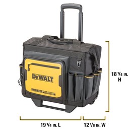 DEWALT 18 Inch Rolling Tool Storage Bag with 27 Pockets (DWST560107)