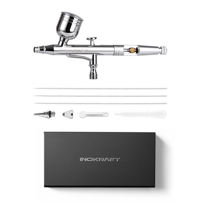 InoKraft Airbrush sets with 3 Nozzle 0.2, 0.3 & 0.5