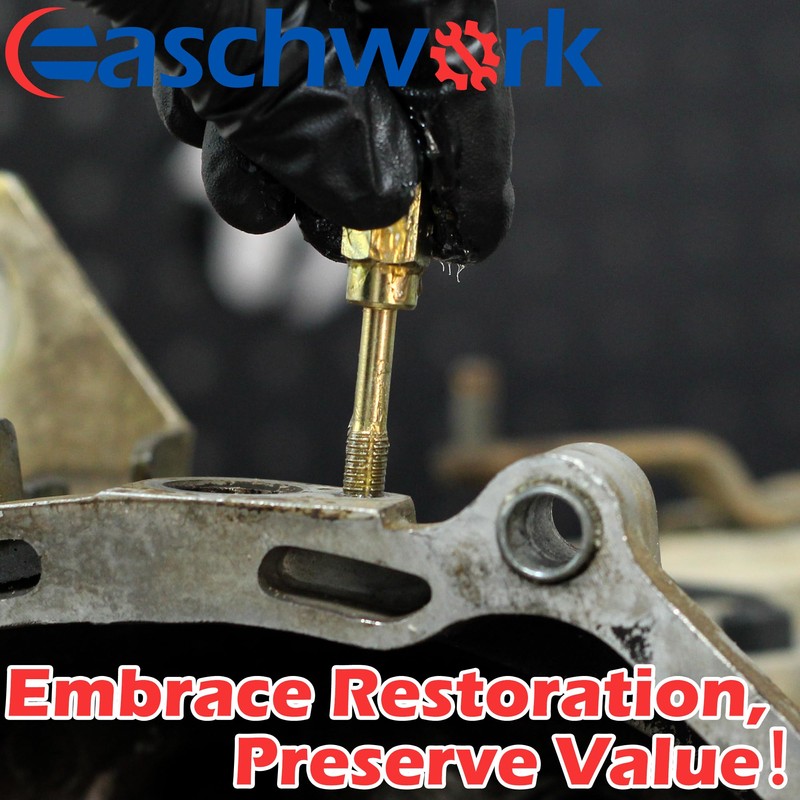 easchwork 15 Piece Metric Thread Chaser Set Master Thread Rethreading