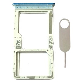 Single Sim Card Tray Slot Holder Micro SD Card Replacement for Motorola Moto G Play 2024 XT2413 (Sapphire Blue)
