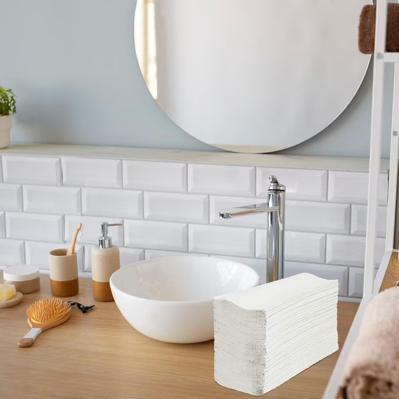 Prefect Stix White MultiFold Paper Towels- Pack of 2-250ct. Total