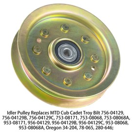 GUSUHAWK 753-08171 Idler Pulley Kit Replaces Cub Cadet 756-04129 Idler Pulley, Cub Cadet 956-04129 Pulley, Craftsman 756-04129B Idler Pulley 4.25, 753-08068, MTD 753-08171 Pulley, 753 08171 Pulley