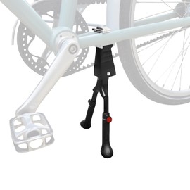 MEGHNA Luxury Aluminium Two-Legged Bicycle Stand for 24 - 28 Inch Bikes, Height Adjustable, Double Stand, Two-Legged Stand, Black