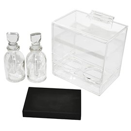 Kit De Juego De 2 Frascos Con Tocador Y Piedra De Toque | Kit Frascos contenedores de ácido para prueba de joyería
