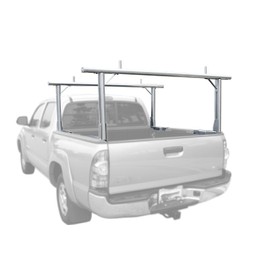 MaxxHaul 70423 Aluminum Truck Rack, 26" Uprights, 70" Crossbars, 400 lb Capacity, No-Drill Mount, Heavy Duty Bed Rack for Pickup Trucks, Ladder, Lumber, Kayak, Surfboard Transport