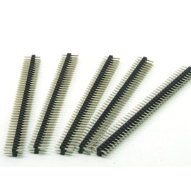 POPESQ® #A6066 Pin Header 2 mm 2 x 40 Pin Cut Out Straight Pack of 5