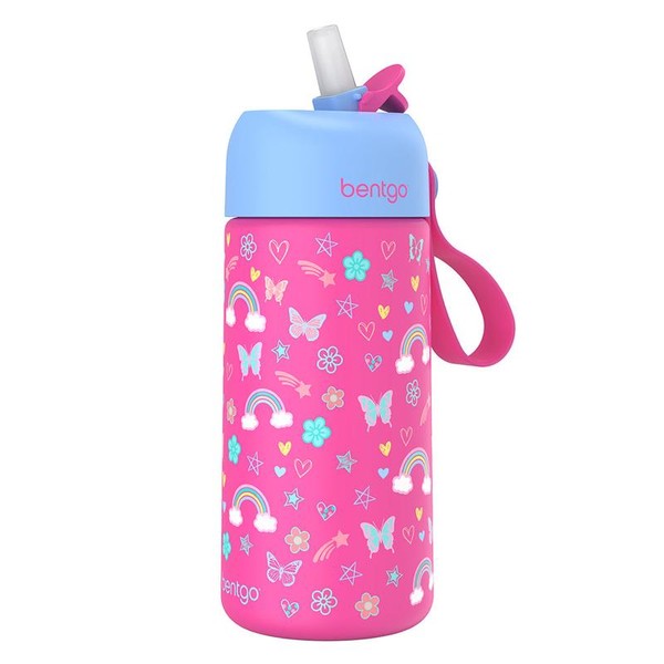 Bentgo Kids' Stainless Steel Water Bottle - 14 oz, Insulated,