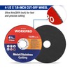 WORKPRO 10-Pack Cut-Off Wheels, 4-1/2 x 7/8-inch Metal&Stainless Steel Cutting