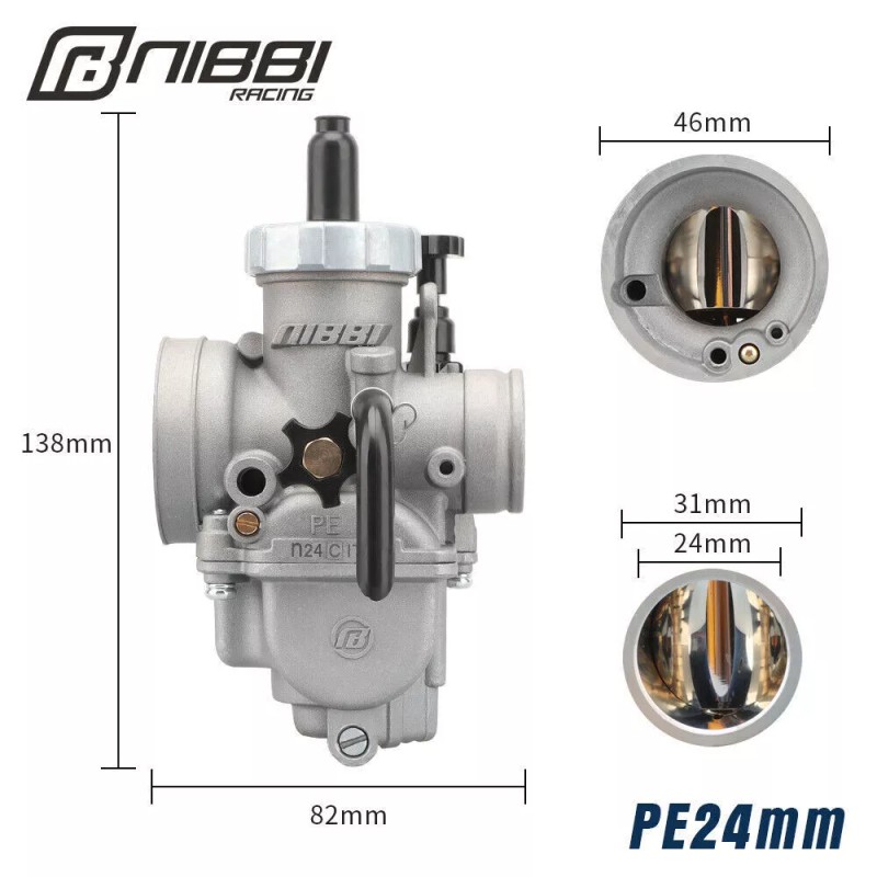 NIBBI PE24mm Carburetor For Husqvarna KTM KYMCO SYM Dirt Pit