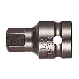 VEGA Hex 14mm Socket Bit. Professional Grade 1/2" Square Drive Allen Hex 14mm Bit Socket. 338H140SB