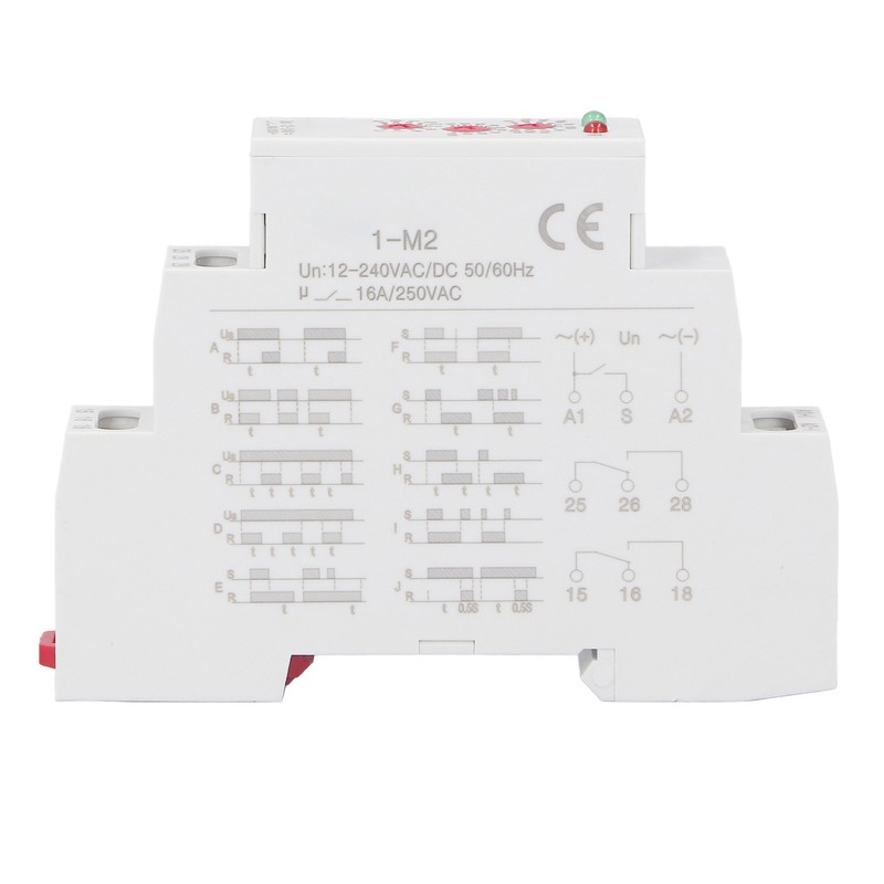 Time Relay Multifunctional Normally Open DIN Rail Delay Timer Switch