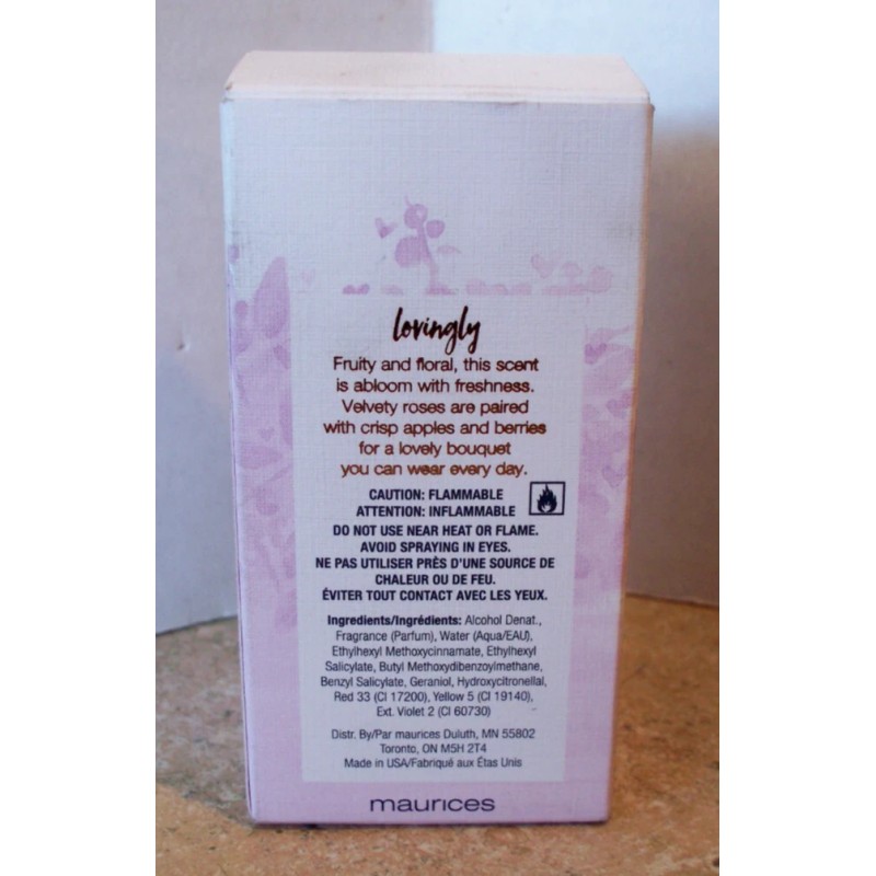 Maurices LOVINGLY Eau De Parfum Women's Spray Perfume 1.7 OZ