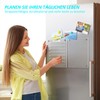 BIROYAL Acrylic Calendar for Fridge, Magnetic Weekly Planner Wipe Clean,