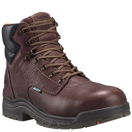 Timberland PRO Men's Titan 6 Inch Alloy Safety Toe Waterproof Work Boot, Dark Mocha, 9.5 M