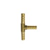 QLXHBOT 1/4" Hose Barb Fitting,Tee 3 way Brass Fitting Intersection/Split