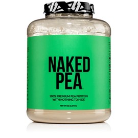 NAKED Pea - 5LB 100% Pea Protein Powder from North American Farms - Unflavored Vegan Pea Protein Isolate - Plant Protein Powder, Easy to Digest - 76 Servings