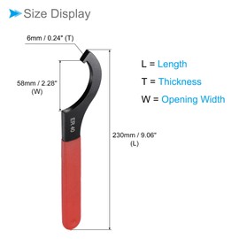 CoCud Coil Over Spanner Wrench C Pin Spanner Hook Wrench - (Applications: for ER40 Collet Chuck Tighten Nut)