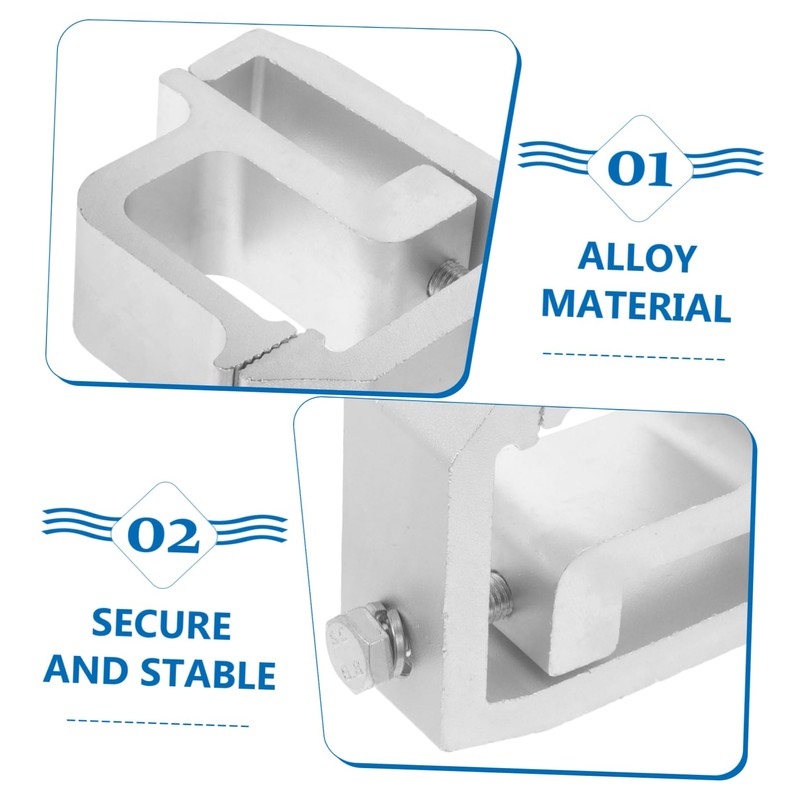 Mikinona 2pcs Camper Installation Clamp Heavy Duty Clamps Camper Cap