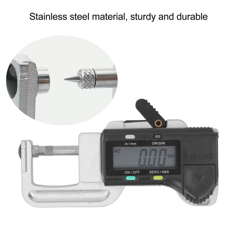 Digital Display Thickness Gauge Detachable Horizontal Thickness Measuring Tool for