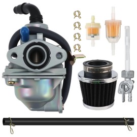 NC50 Carburetor for Honda Express NC50 1981 1980 1979 1978 1977 38mm Carb with Air Filter and Fuel Petcock Replace ED-1CB71