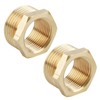 2 Stück Brass Reducer Reduzierung 1 Zoll Auf 3/4 Zoll,