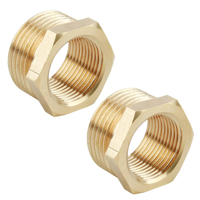 2 Stück Brass Reducer Reduzierung 1 Zoll Auf 3/4 Zoll,
