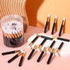 60 Pieces Lash Shampoo Brushes with Container, Eyelash Extension Cleansing