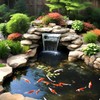 NFESOLAR Pond Waterfall Spillway Kit for Outdoor Pond up to