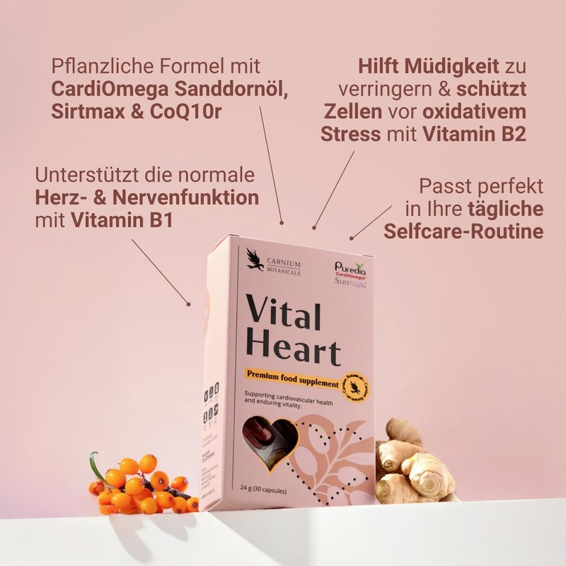Carnium Botanicals Vital Heart Capsules (Pack of 30)