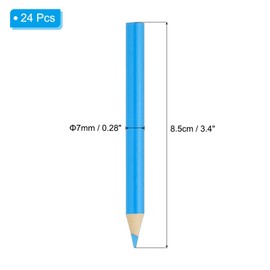 PATIKIL Sky Blue Colored Pencils Set,24 Pcs Oil Color Pencils Wooden Coloring Drawing Pencil for Artists Art Painting