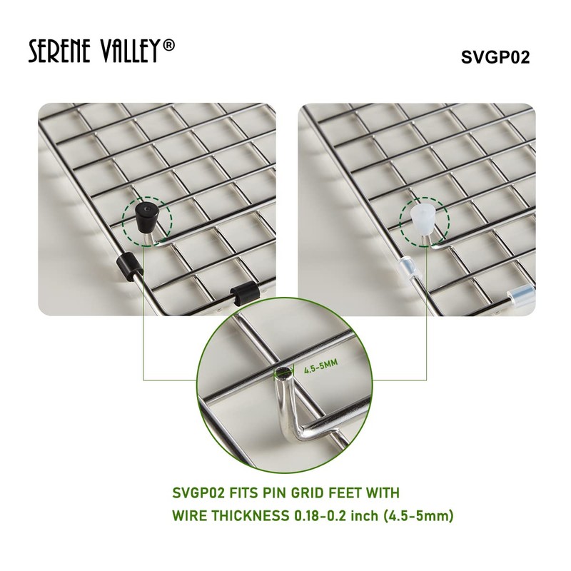 Serene Valley Replacement Feet and Bumpers for Stainless Steel Sink