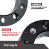 12x1.5 Extended Open Ended Lug Nuts, KSP 24PCS 7mm Shank