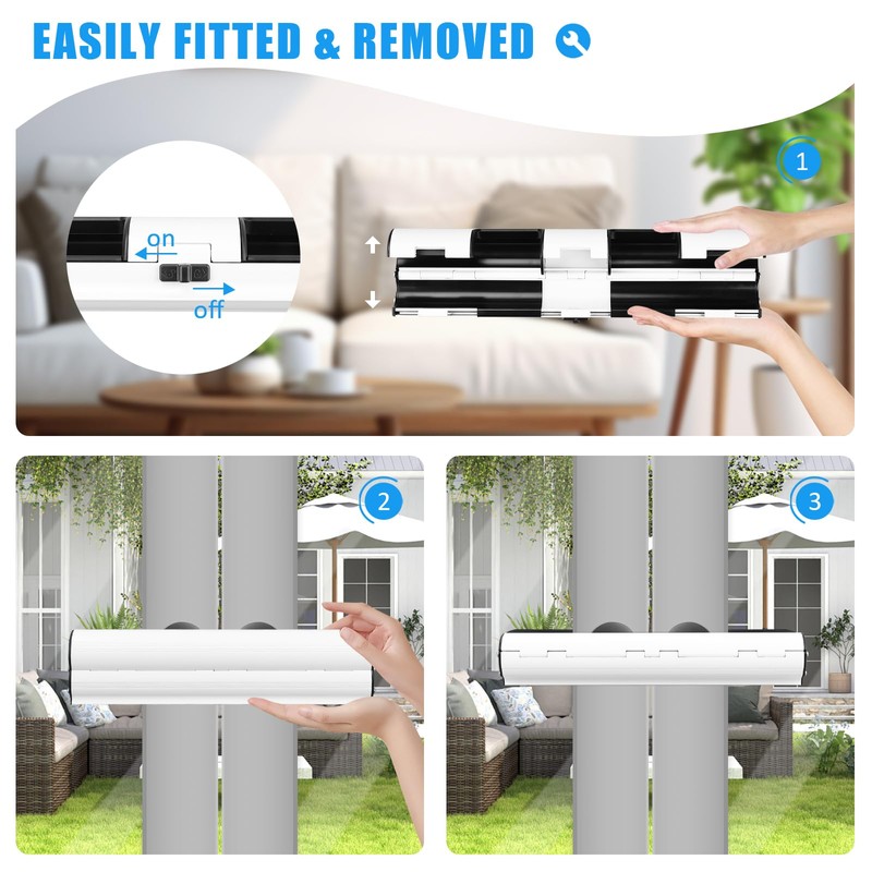 Qivine French Patio Door Security Lock, Double Door Locks for