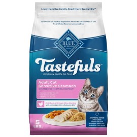 Blue Buffalo Tastefuls Sensitive Stomach Natural Adult Dry Cat Food with Chicken - 5 lbs